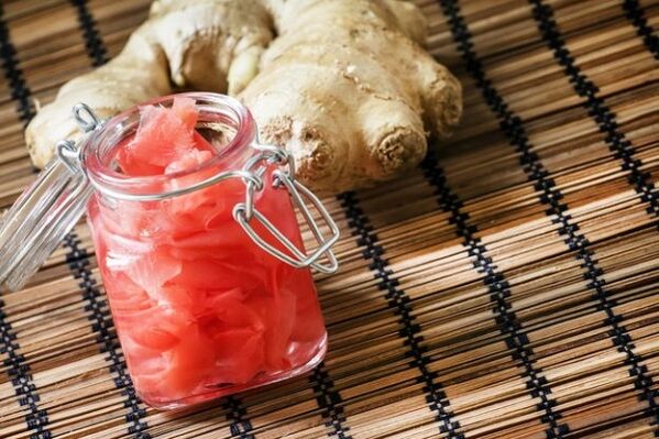 Uttered ginger root to increase potency