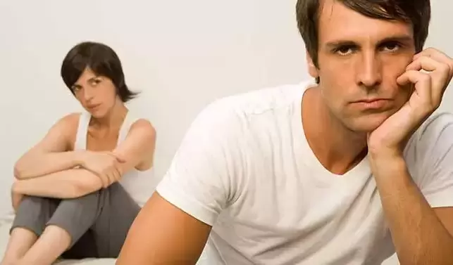 The man is faced with weak potency and is not capable of intimacy